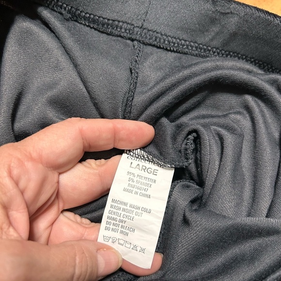 Gray Velvet Leggings - Picture 3 of 3